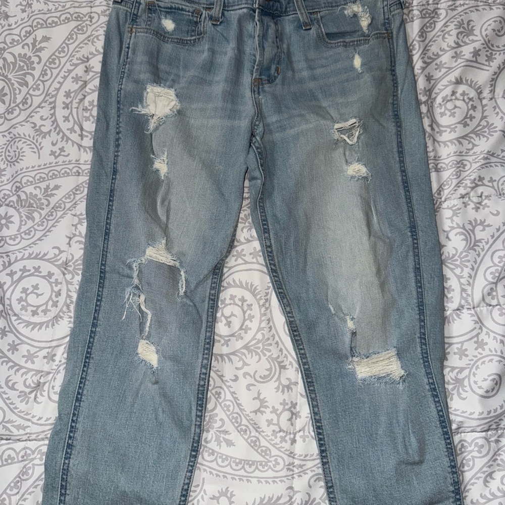 Hollister Distressed Light Wash Jeans